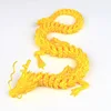 Dragon chinois en soie dorée 45cm