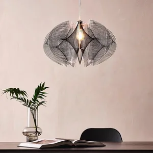 Nordic Modern Simple Dining Room Lights Minimalist Creative Personality Bedroom Table Woven Chandelier