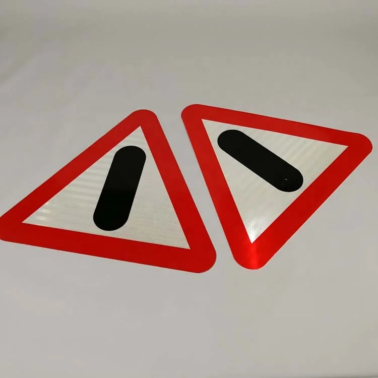 Sticker in vinile riflettente autoadesivo con segnale di limite della