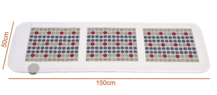 POP RELAX Photon Jade Tourmaline Mattress Price Led Light Mat PEMF VLF FIR Thermal Massage MAT Infrared Heating Pads