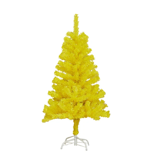 Sevenlots Christmas Tree for decoration Christmas tree holiday indoor home decor 3ft to 7ft yellow or customized color