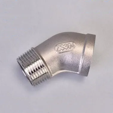 Stainless Steel 45 degree female and male thread Elbow