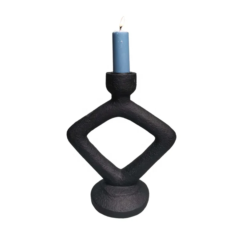 2 Type Using Carefully crafted resin Ring with unique shape multifunctional Candle Holder Candlestick Holder Pillar Candle Stand