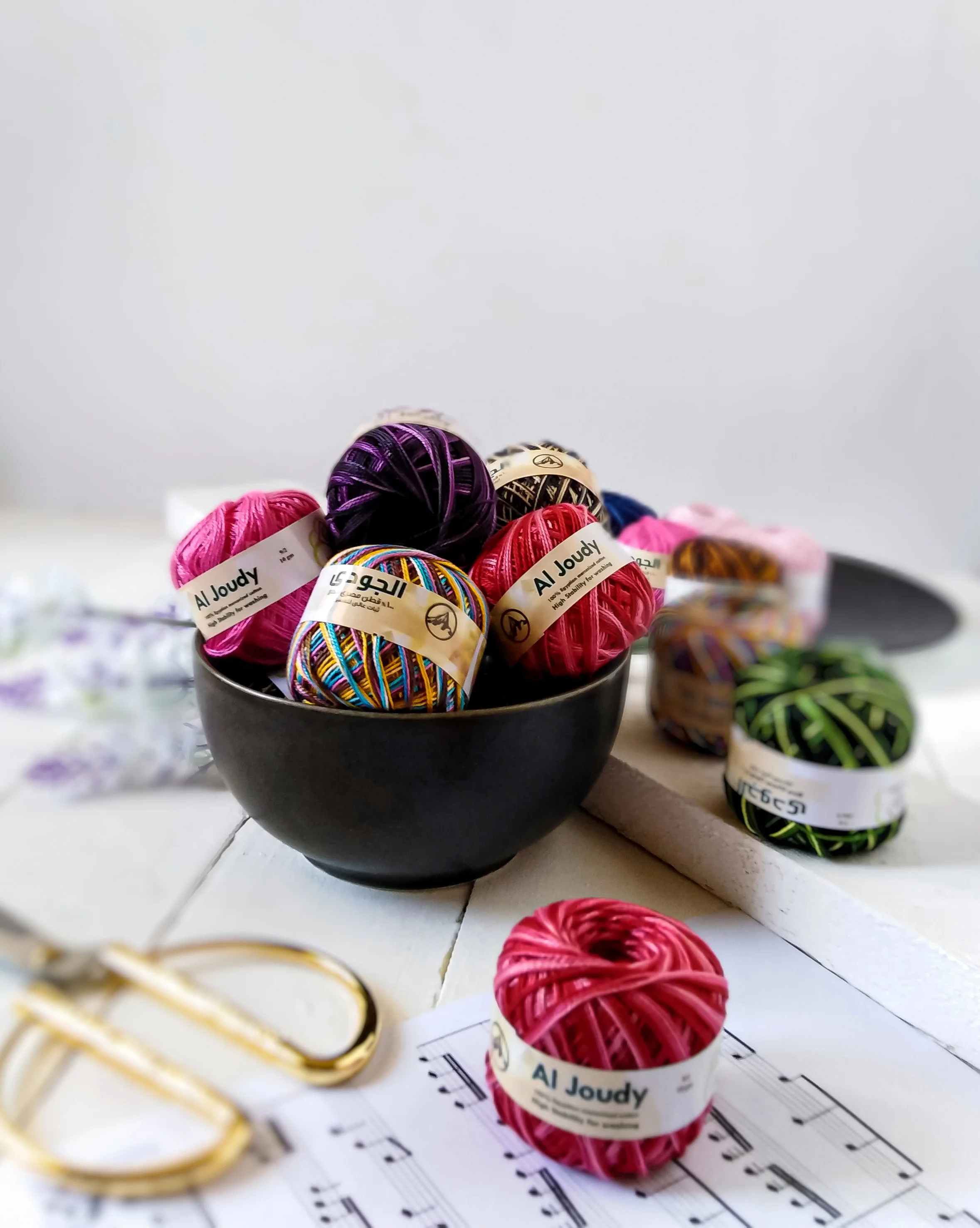 Hand Knitting Crochet Yarn Plain Colors Crochet Peal Cotton Ball Egypt