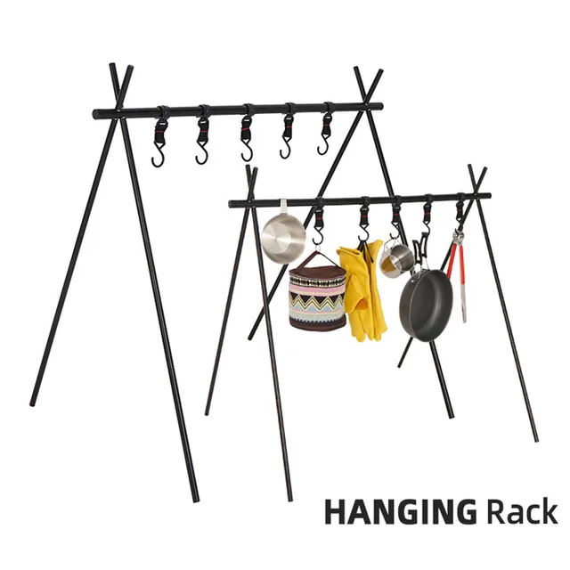 Outdoor Camping Portable Folding Aluminum Hanging Racks