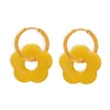 MYTXF107-lemon yellow earrings