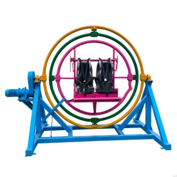 4-местный человеческий гироскоп развлекательные аттракционы с прицепом для парков развлечений