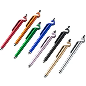 Multifunctional Mobile Phone Holder Gel Pen Eco-friendly Plastic Digital Printing Custom Logo Option-for Advertising Gifts