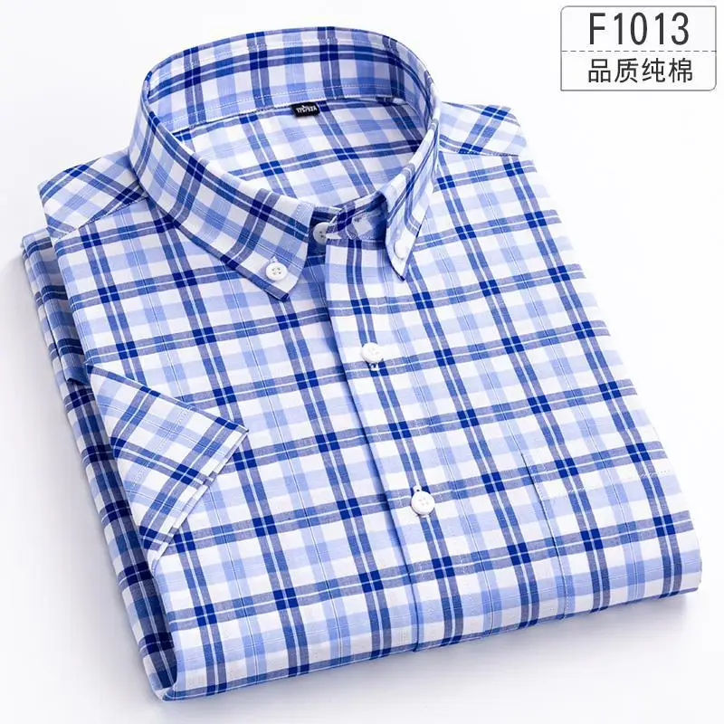 2022100% cotton plaid shirt men's casual new support Wholesale & customization