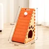 Feutre triangle-mdf orange miel