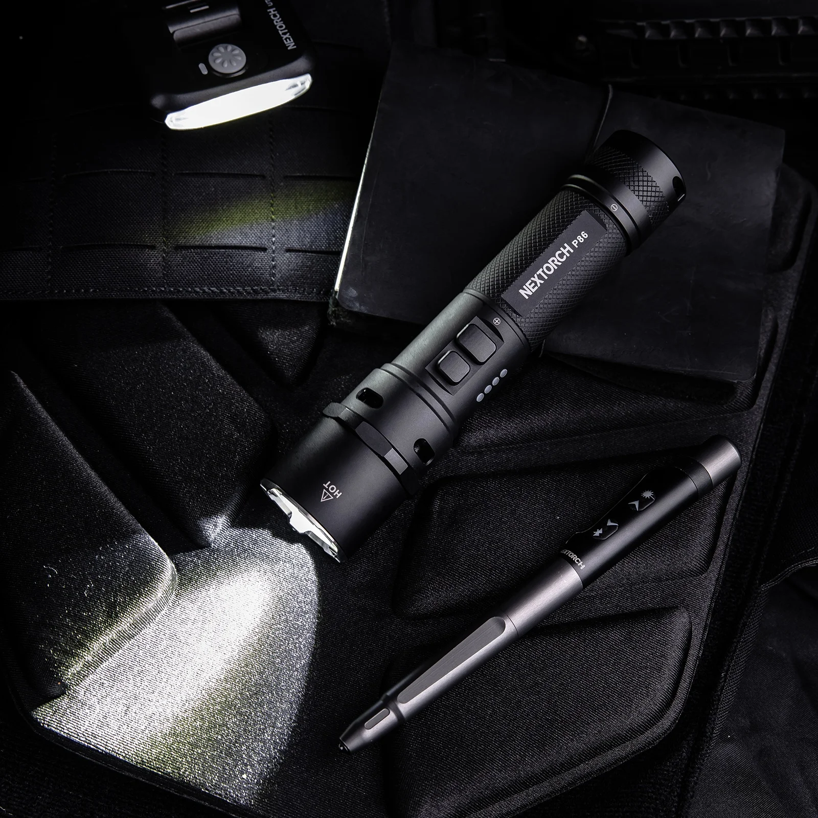 New Design High Power Outdoor Multifunctional 1600 Lumen Searching Self Defense Whitsle Torch Light Whitsle Tactical Flashlight