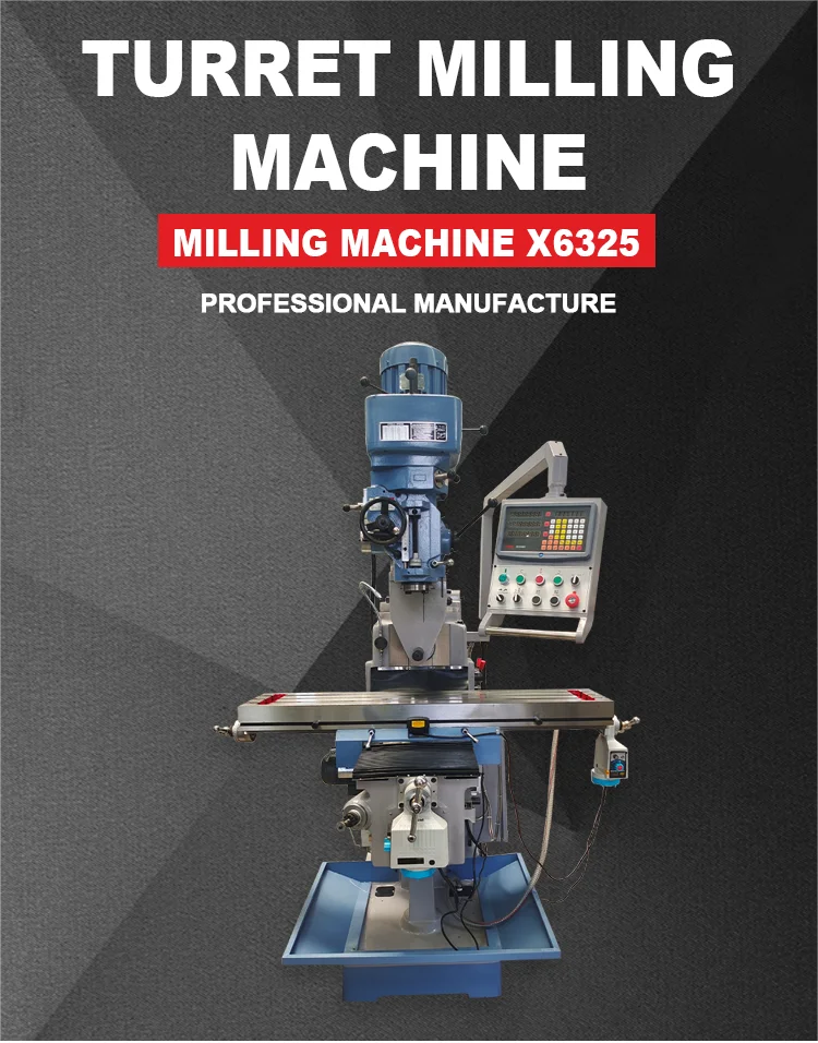 High Precision Vertical Turret Milling Machine 4hw 5hw 3 Axis Metal ...