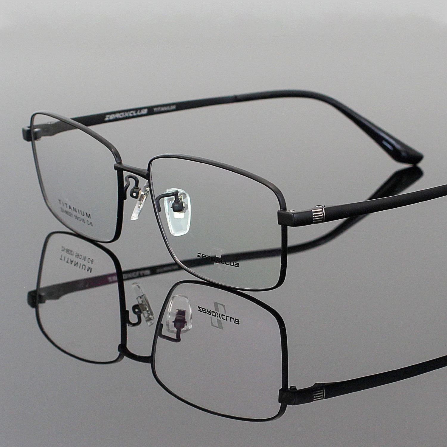 ｍ 66321 2022 Rectangle Titanium Spectacle Frame for Men Kacamata