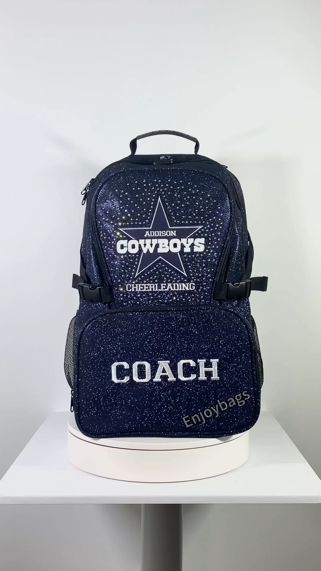 Navy Blue Cheer Backpacks All Star Cheerleading Deep Bule Backpack Custom Cheer logo Cheer Drak Blue Bag Girl Bags Navy Blue Cheer Backpacks All Star Cheerleading Deep Bule Backpack Custom Cheer logo Cheer Drak Blue Bag Girl Bags