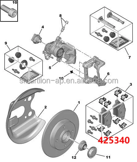 标致307雪铁龙c4l 1.6l 1.8l Oem 4253.98 425437 425340 Zq92343280