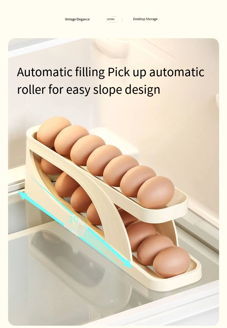 Egg storage box Side of refrigerator storage rack Kitchen special for egg tray Food grade multi-layer egg carton manufacture