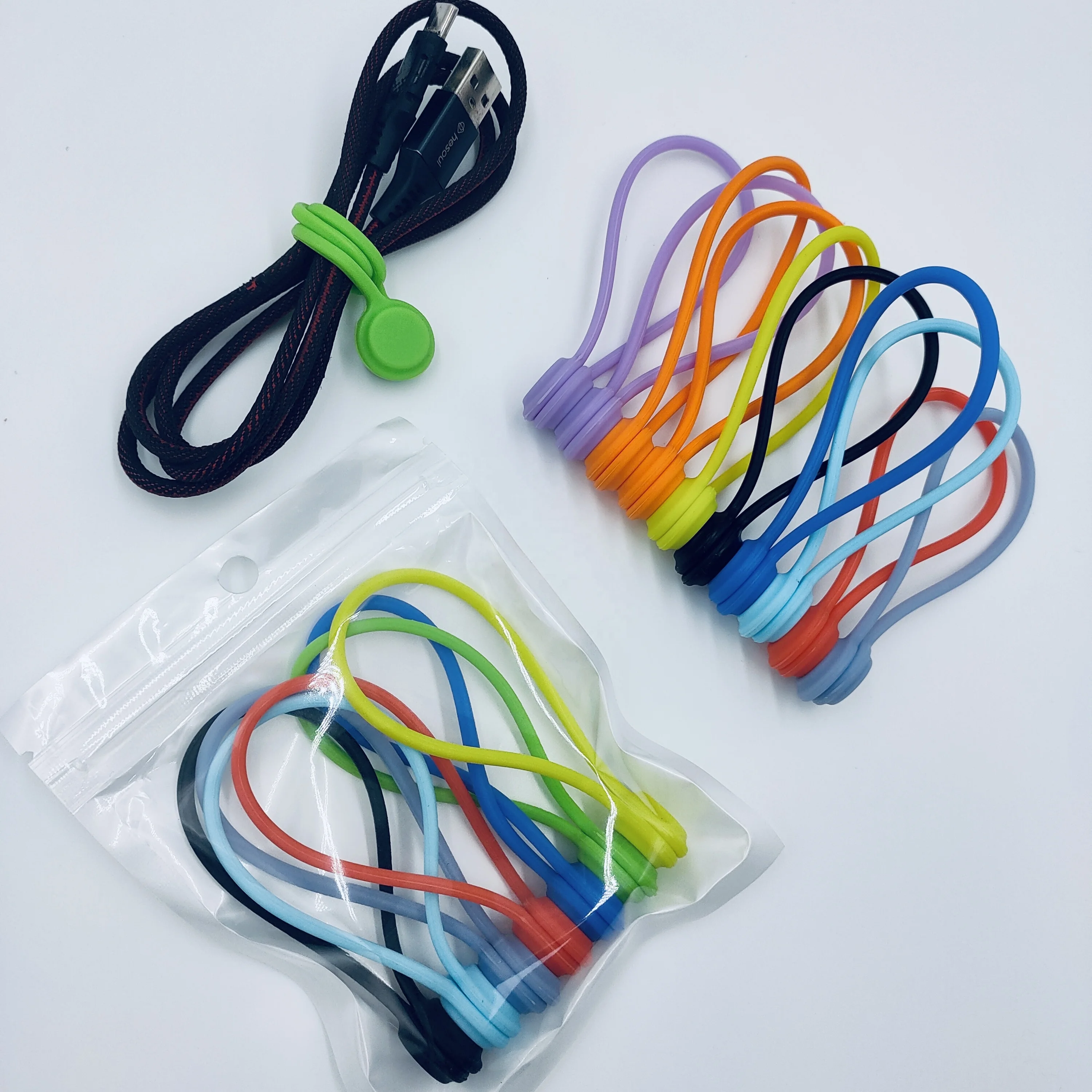 Hongyu 110mm Silicone Cord Winder Cable Clips Cord Wraps