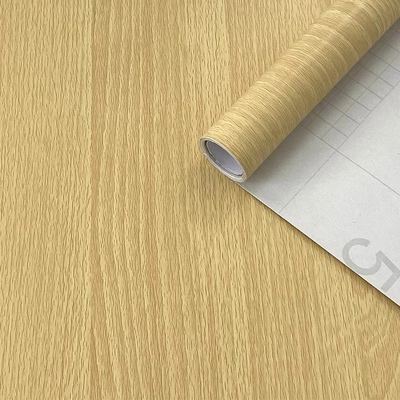 Сильный клей ПВХ самоклеящаяся декоративная деревянная пленка фольга