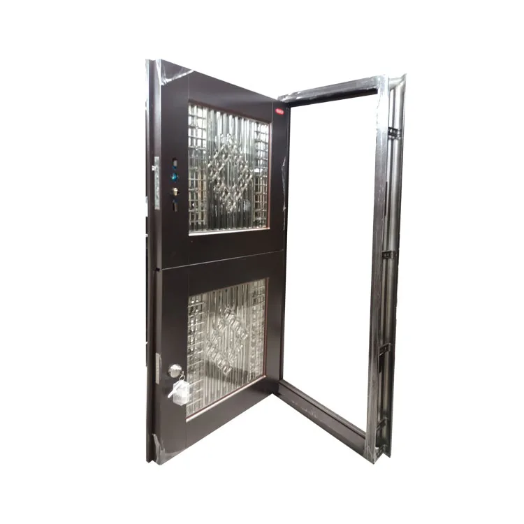 TECHTOP Window Glass Grilled Classical Stable Steel Door Half Split Dutch Half Front Entry Others Doors for Farm Houses