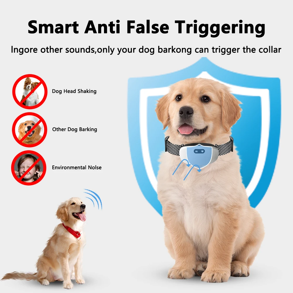 Factory Price Waterproof Rechargeable Vibrate Dog Collars Shock Trainer