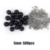 Perle noire de 5 mm