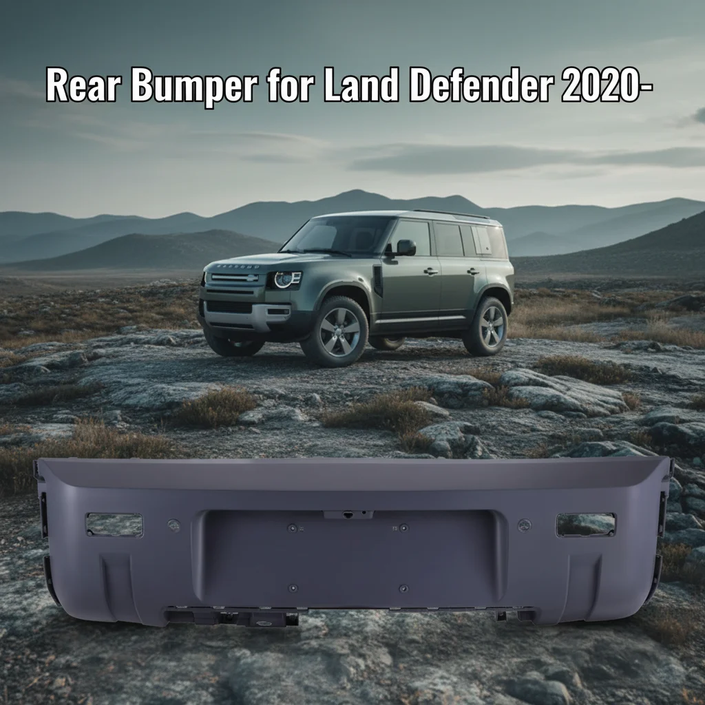 LR137786-B PP+EPDM-20 New Customizable OE Rear Bumper Parts Black Car Rear Bumper for Land Rover Defender 2020-