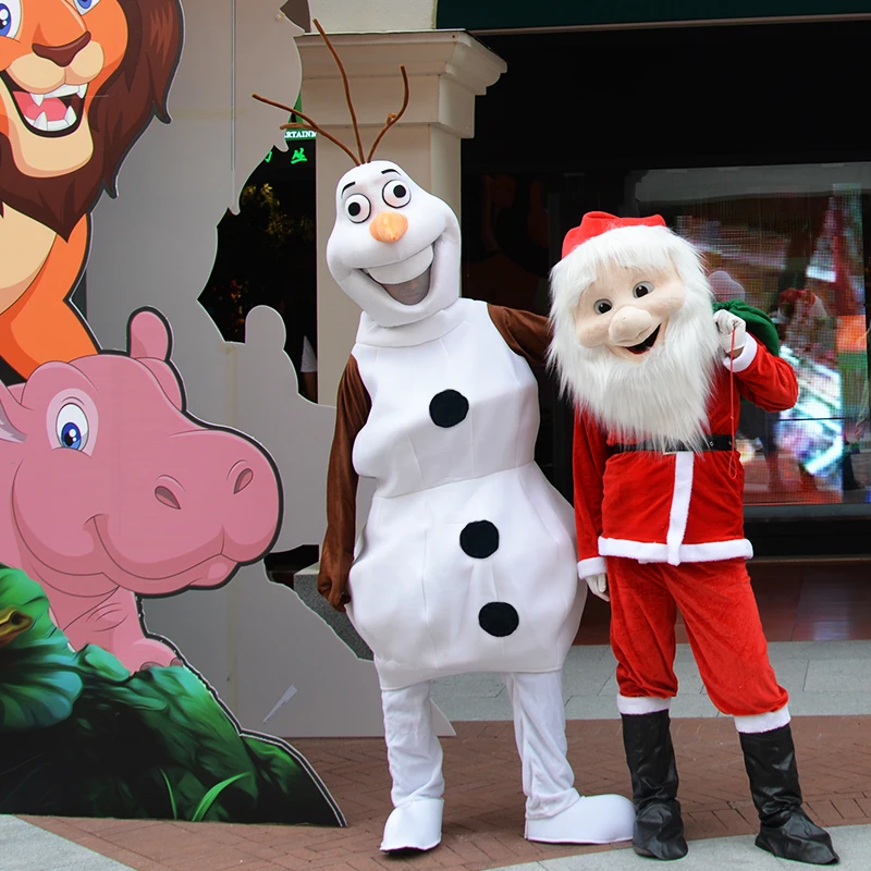 Adult Snowman Costume Santa Claus Dress up for Christmas