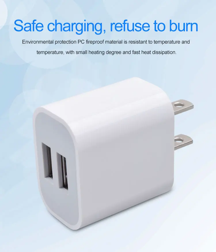 USB Wall Charger Dual Port AU Plug 5V 2.1A USB Charger Plug Power Adapter for iPhone Xs/X / 8/8 Plus