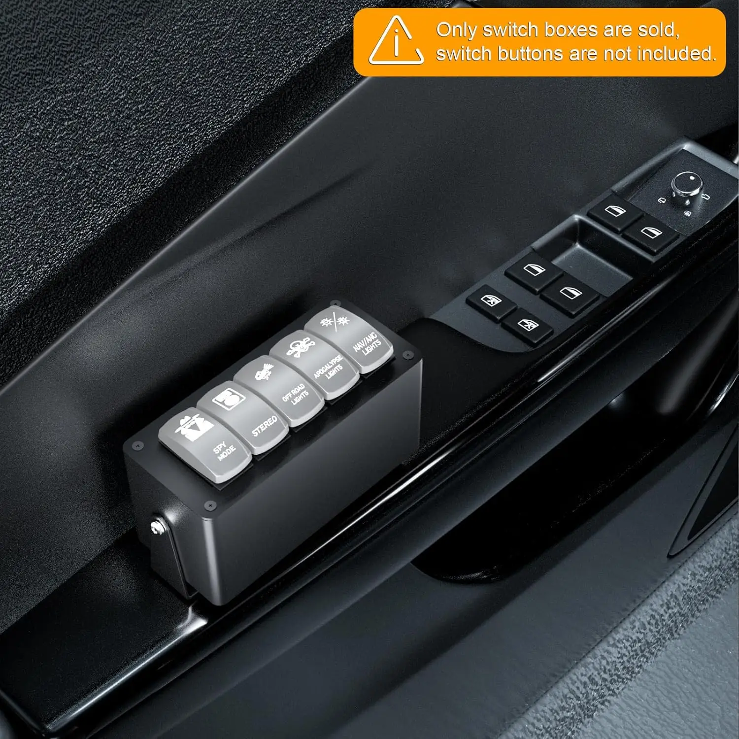 6 Gang Rocker Toggle Switch Panel Box SPST 12V On/Off Switch Panel Box Spst 12v On Off Switch Panel Box 40 Amp Max For Auto Boats Marine Cars Rvs Campers Trucks - View #13