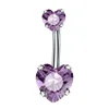 Titanium color + purple love stone