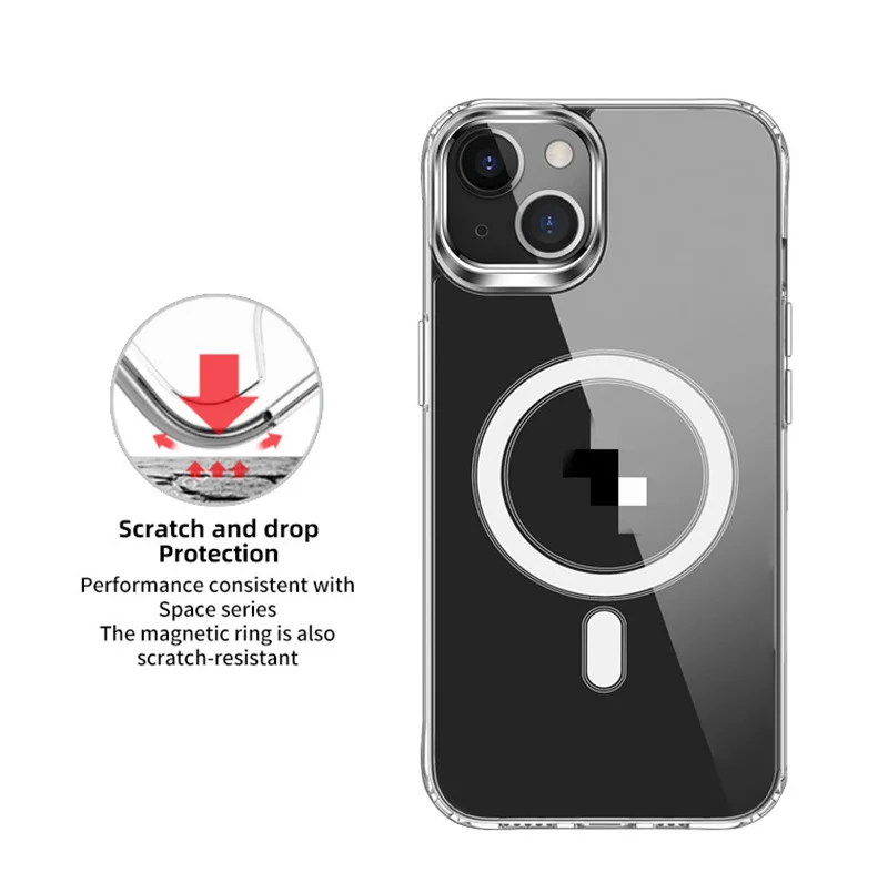 Custodia Magnetica Per IPhone SE 2020 - Cover 360° In Vetro Temperato E Bumper In Alluminio - Ricarica Wireless