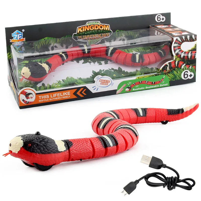 Smart Sensing Snake Cat Toys Interactive Electronic Pet Toys Usb