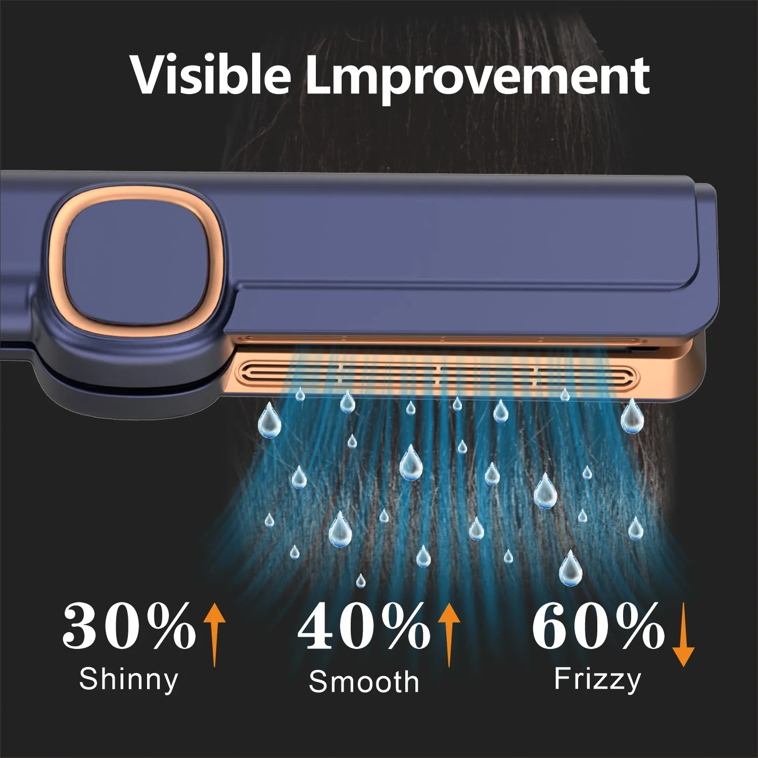 Multistyler Wet and Dry Dryer and Airstraightner Custom Airstyler Reverse air Ionic Vacuum Flat Iron Hair Straightener with Lcd