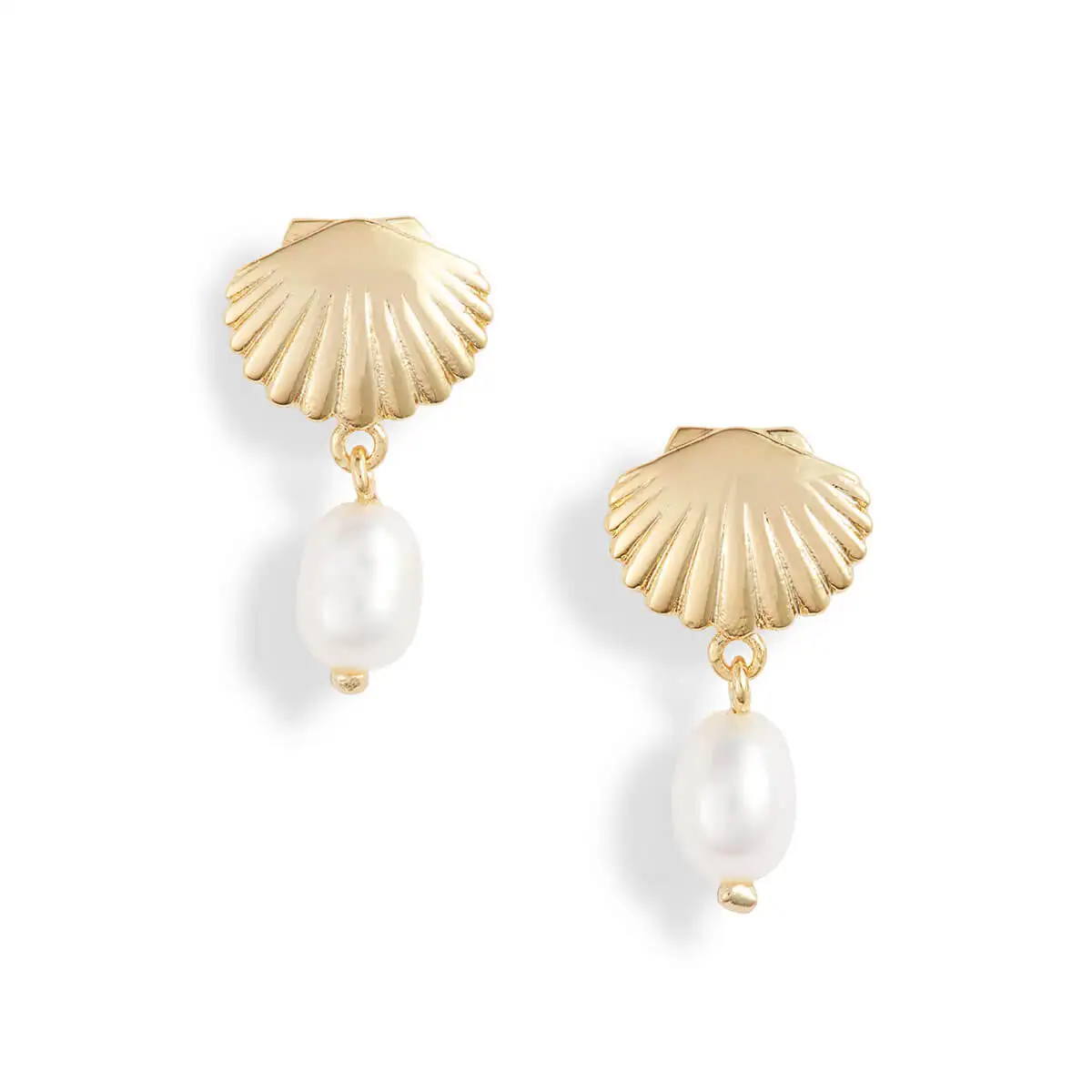 Seashell & Pearl Earrings