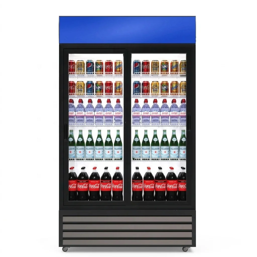 ペプシガラスドアコーラショーケース 冷蔵庫 省エネドリンク冷却器