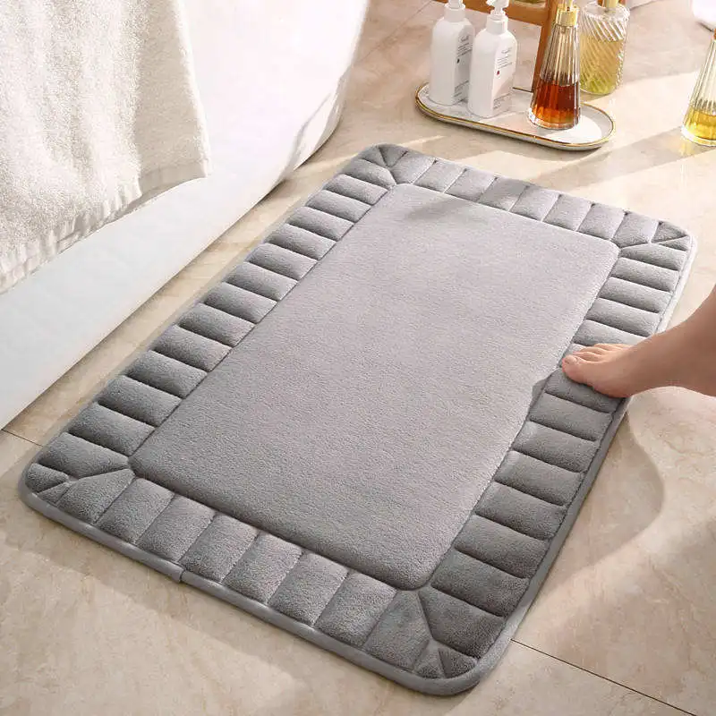 Best Selling Memory Cotton Slow Rebound Non Slip Bathroom Mat Bedroom Living Room Mat