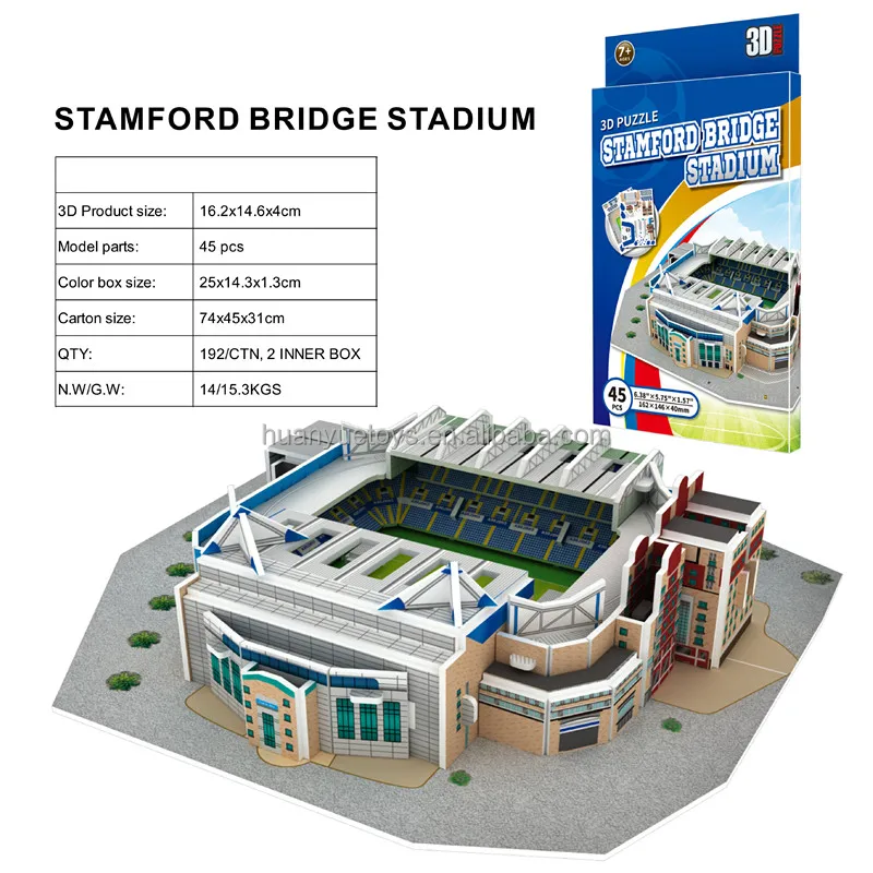 Children's Toys 3d Puzzle Football Stadium Children's Puzzle Diy