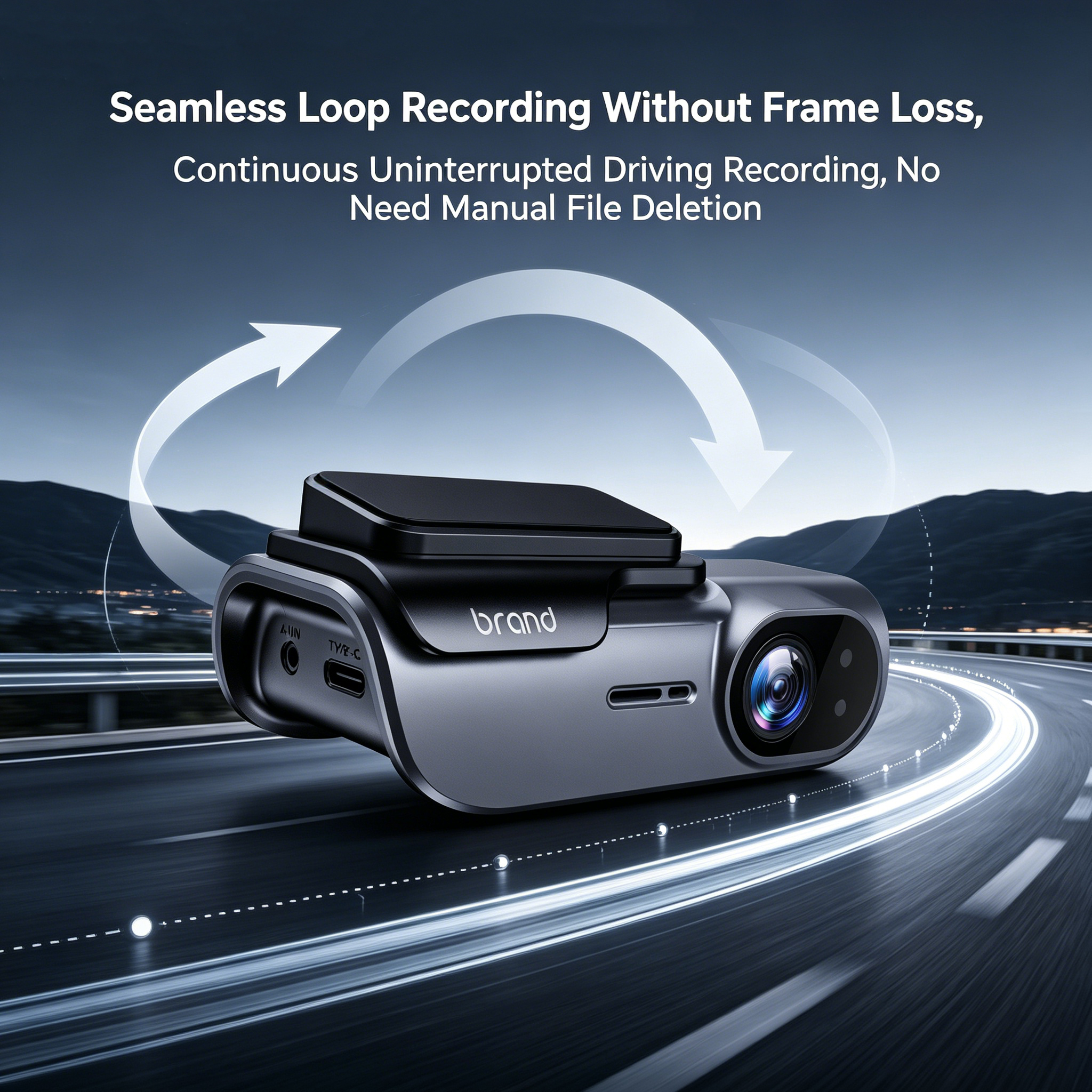 VS1136 Hot Sale Front/Rear Dual Lens Car DVR Dash Cam 4K UHD 1080P Auto Lock Emergency Video Easy Install Built-in WiFi/GPS