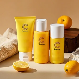 Includes Cleanser Toner Face Serum Eye Cream with Vitamin C OEM/ODM Supply Hot Sale Korean Skincare Gift Set