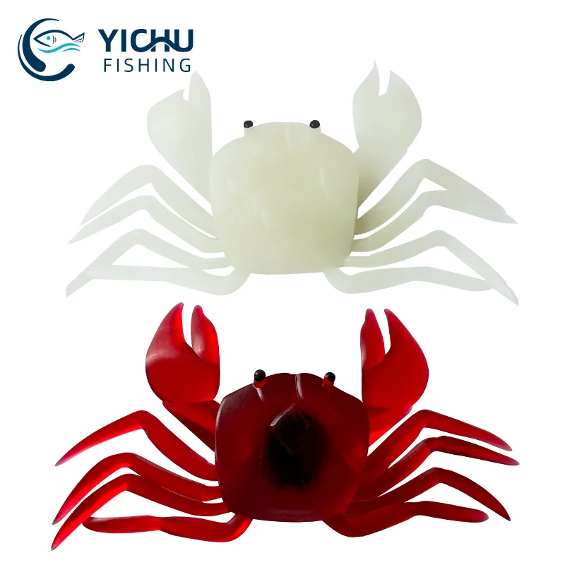 Fishing Soft Crab Lure Artificial Silicone 3d Simulation Crab Bait Trap ...