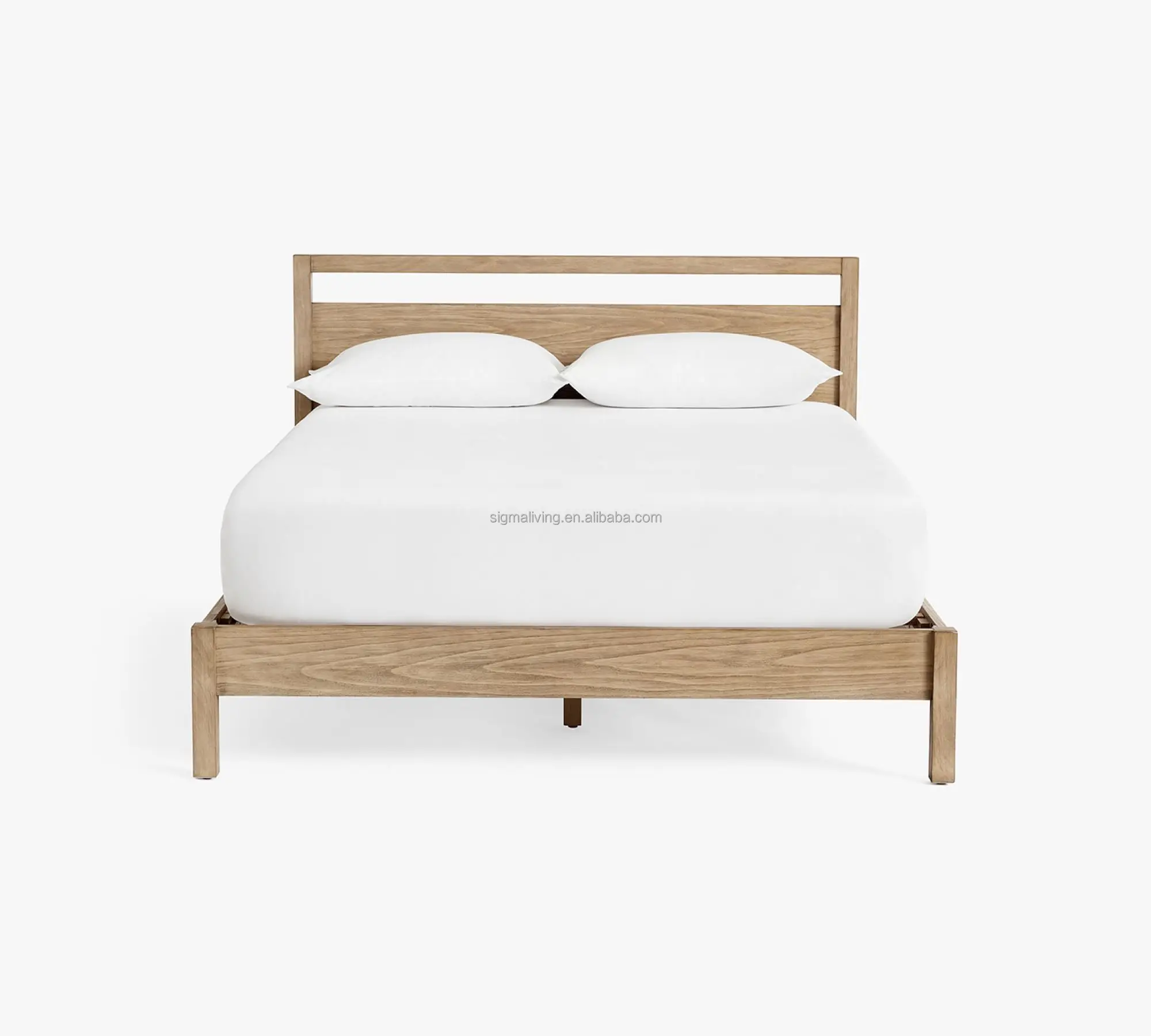 Bedroom big hotel bed indoor furniture wood platform bed