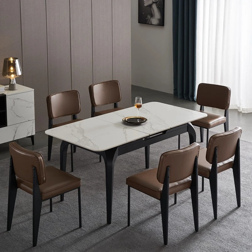 6 seater extendable dining table set