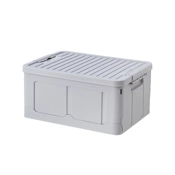 Foldable storage box plastic student dormitory snack toy storage box