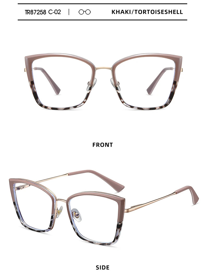 Anti Blue Light Tr90 Eyeglasses Frame Custom Logo Glasses Optical 