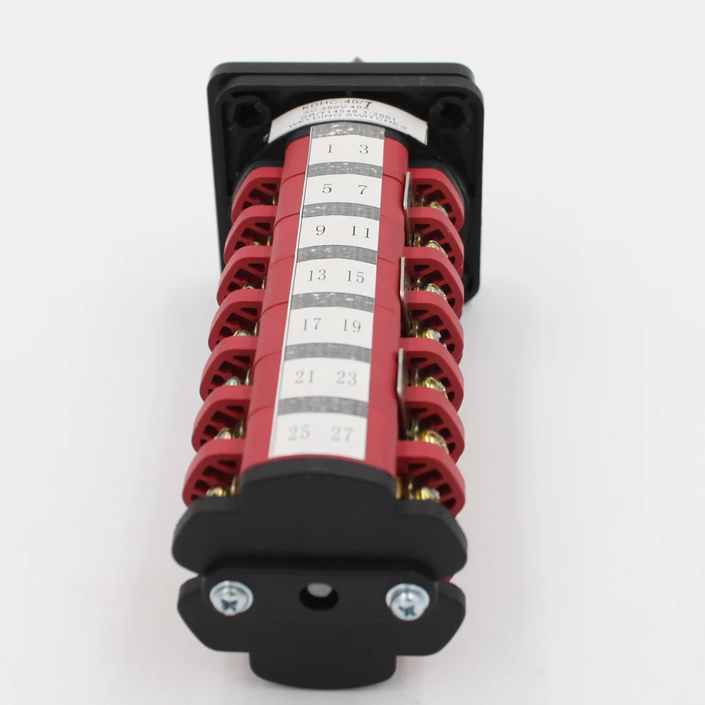 KDHC Series 40A Rotary Cam Switch 7 Pole 12 Position Changeover Switch for Welding Machines