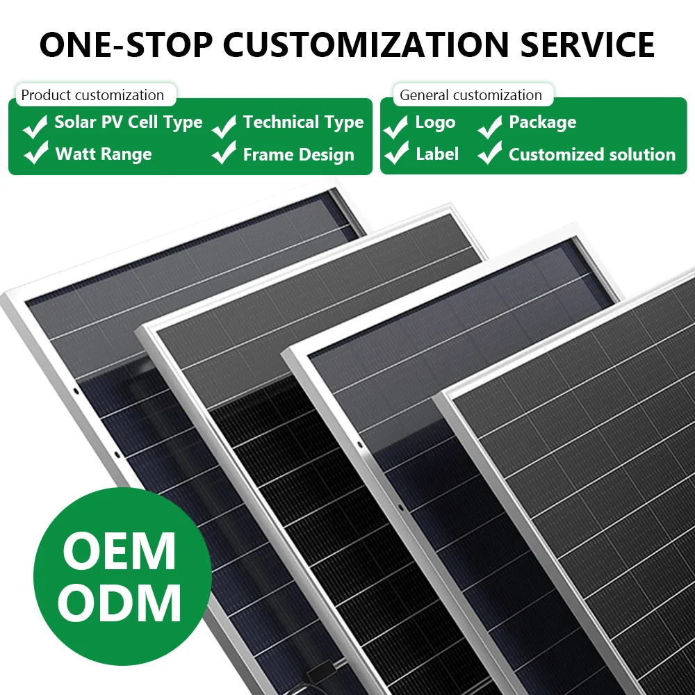 BR SOLAR Solar Panels 100w Solar Panel 150 Watt PV Module Solar Plate Panel for Solar Power System Home