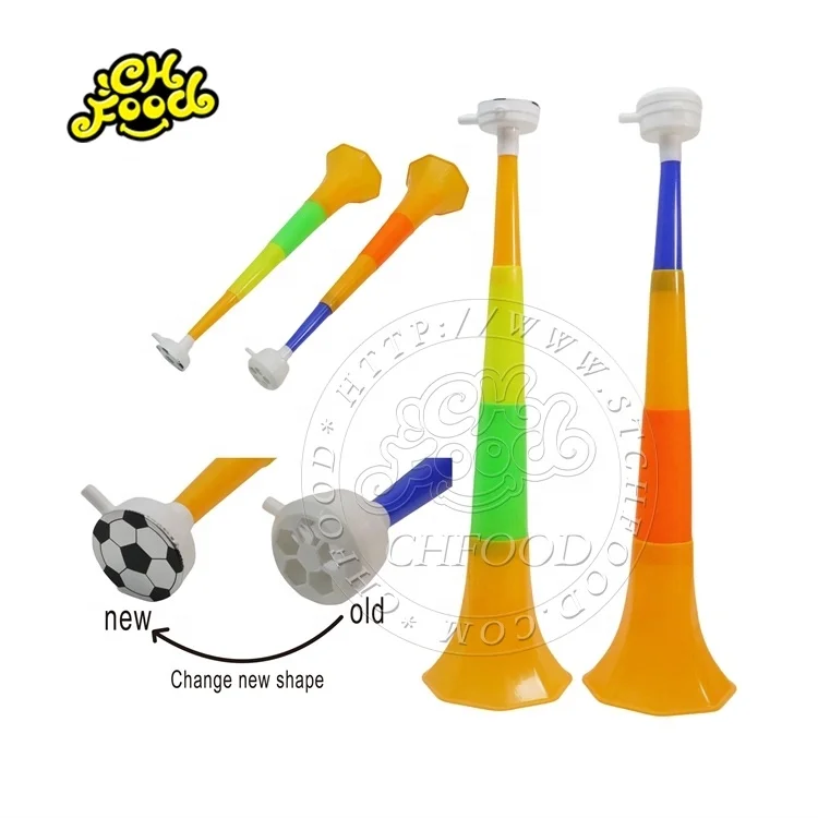 CHFOOD 43.7cm Big Plastic Whistle Collapsible Football Horn Toy for Kids CH-13502