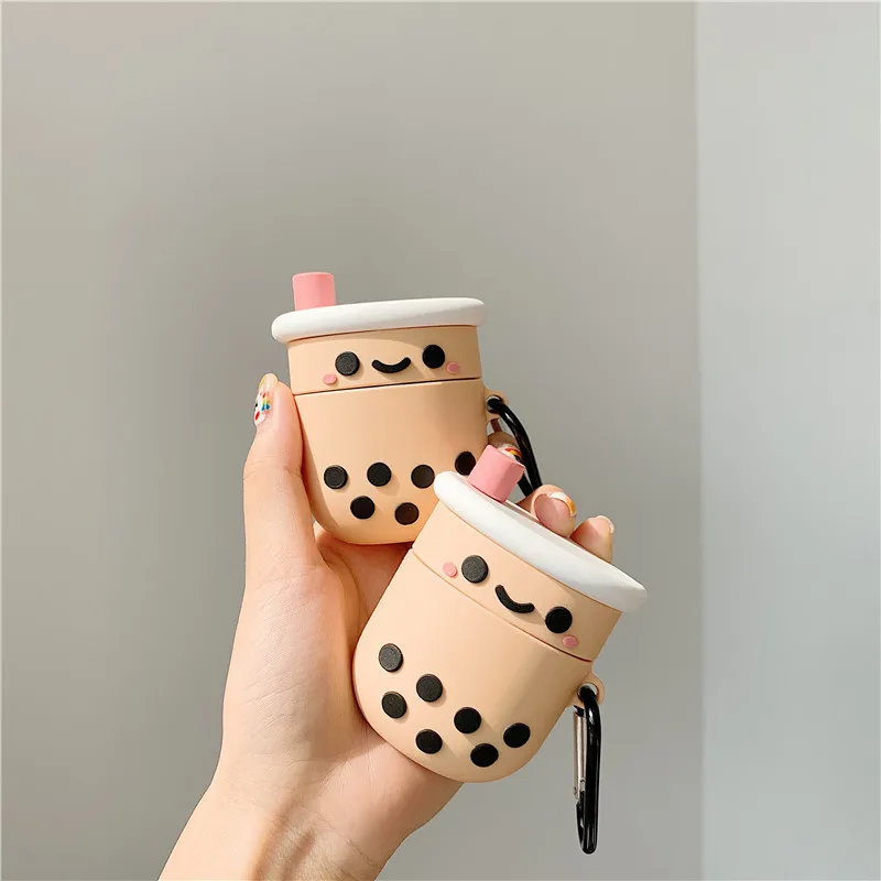 Cartoonish Cute Headphone case for Airpod Case Bubble Tea