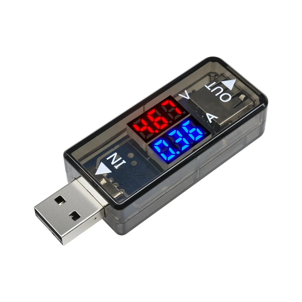 5V USB Digital Bluetooth Dual LED Current Voltage Voltmeter Power Detector 