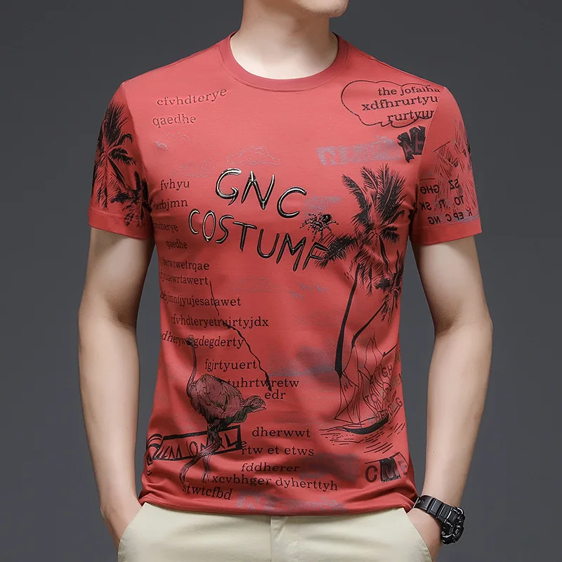 New High Quality Fashion Shirts Soft Cotton t Shirts Cotton 5 Elastane t Shirt
